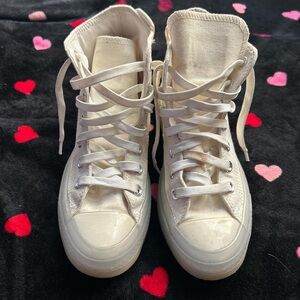 Converse Women's Cream High-Top Sneakers